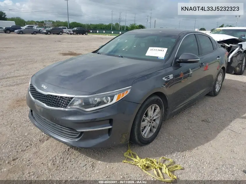 2018 Kia Optima Lx VIN: KNAGT4L33J5232323 Lot: 45353081