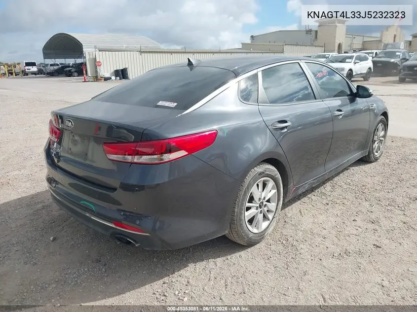 2018 Kia Optima Lx VIN: KNAGT4L33J5232323 Lot: 45353081