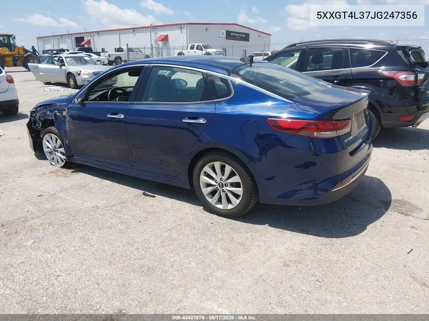 2018 Kia Optima S VIN: 5XXGT4L37JG247356 Lot: 45401876