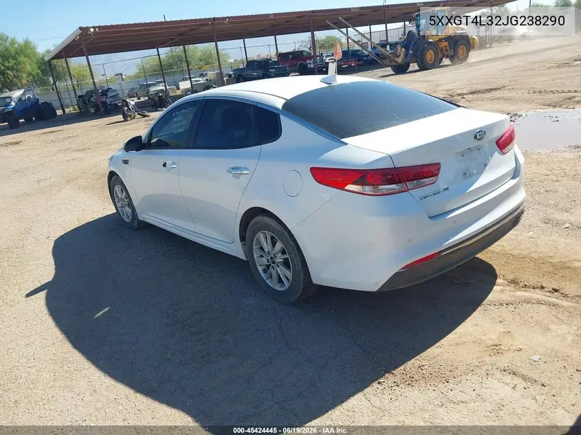 2018 Kia Optima Lx VIN: 5XXGT4L32JG238290 Lot: 45424445