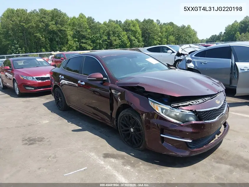 2018 Kia Optima Lx VIN: 5XXGT4L31JG220198 Lot: 45481954