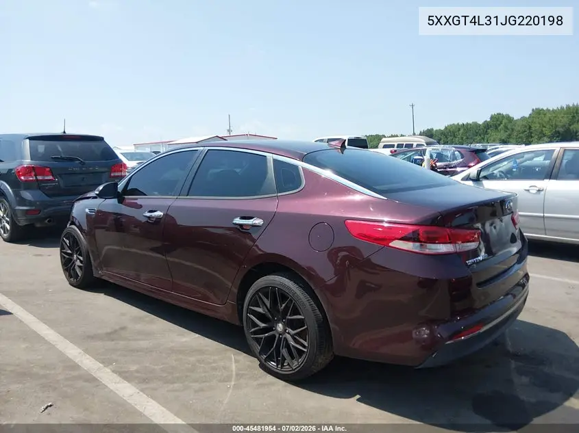 2018 Kia Optima Lx VIN: 5XXGT4L31JG220198 Lot: 45481954