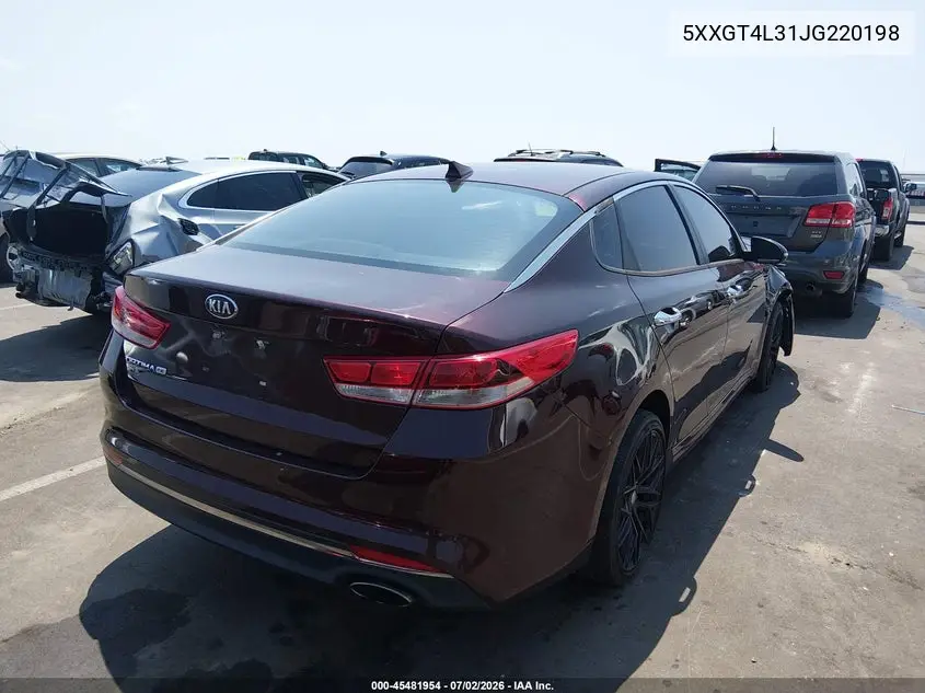 2018 Kia Optima Lx VIN: 5XXGT4L31JG220198 Lot: 45481954