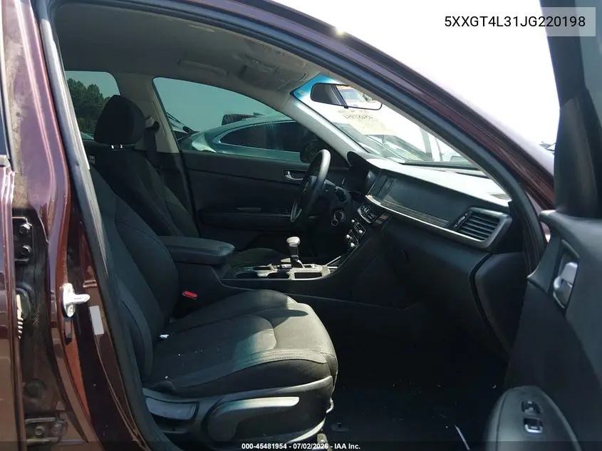 2018 Kia Optima Lx VIN: 5XXGT4L31JG220198 Lot: 45481954