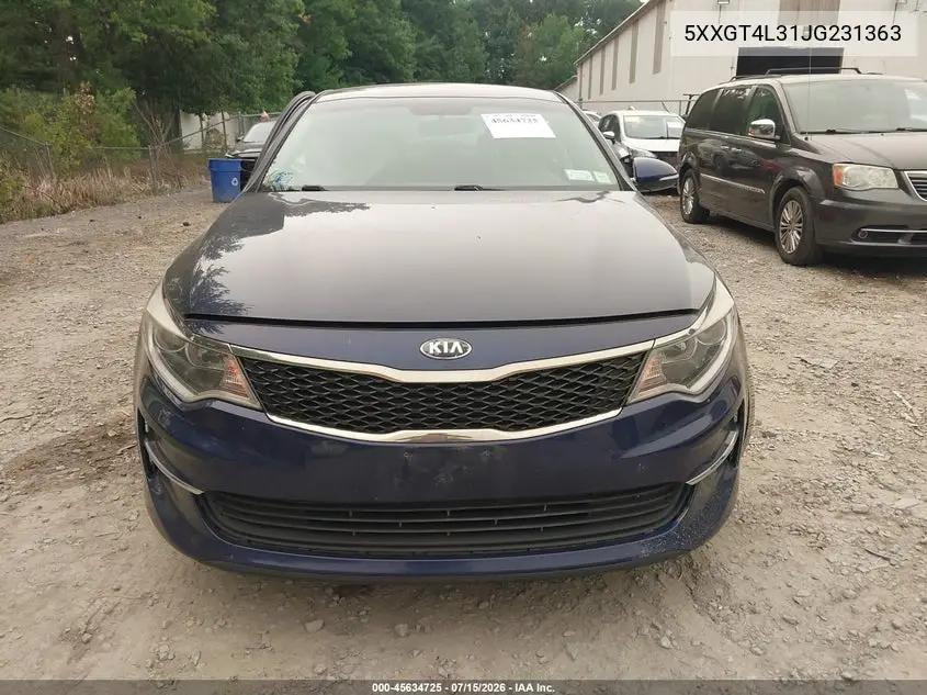 2018 Kia Optima Lx VIN: 5XXGT4L31JG231363 Lot: 45634725