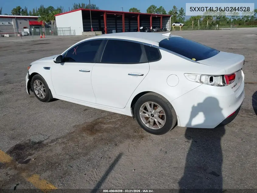 2018 Kia Optima Lx VIN: 5XXGT4L36JG244528 Lot: 45648209