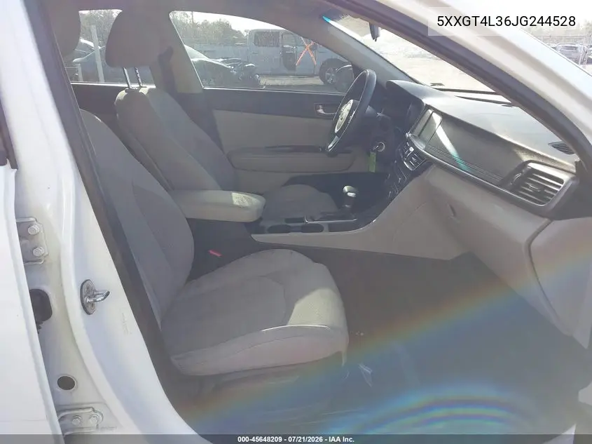2018 Kia Optima Lx VIN: 5XXGT4L36JG244528 Lot: 45648209