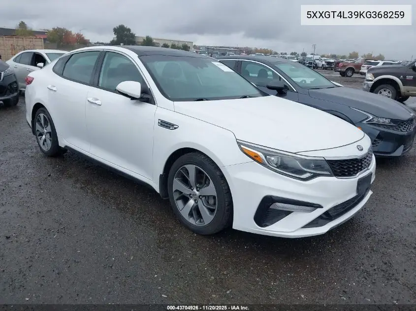 5XXGT4L39KG368259 2019 Kia Optima S