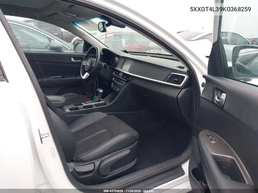 5XXGT4L39KG368259 2019 Kia Optima S