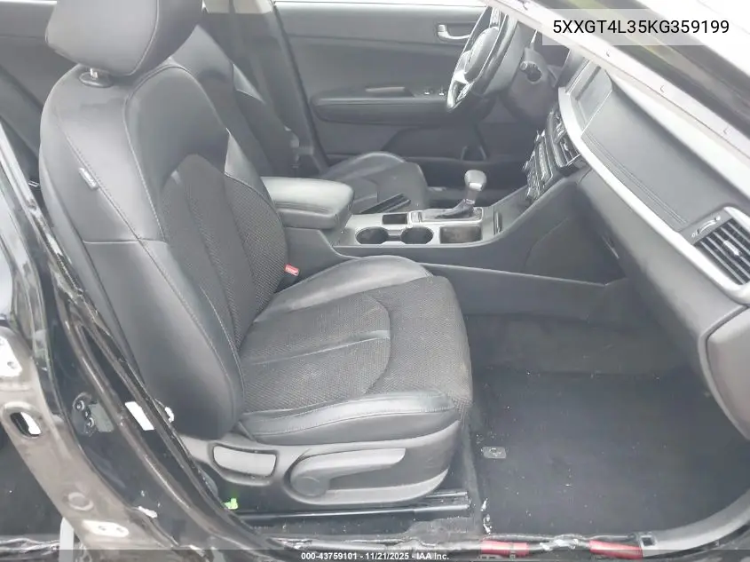 5XXGT4L35KG359199 2019 Kia Optima S