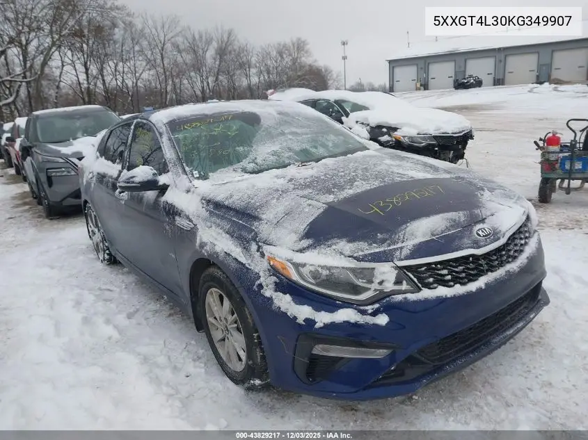 5XXGT4L30KG349907 2019 Kia Optima S