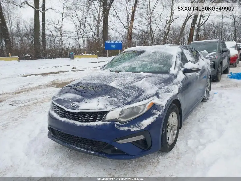 5XXGT4L30KG349907 2019 Kia Optima S