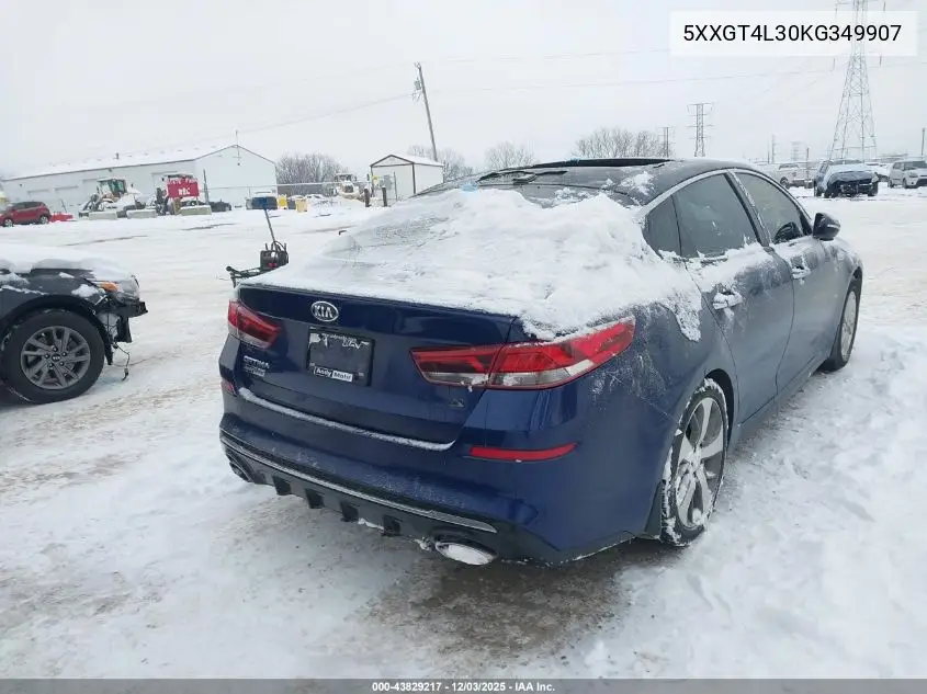 5XXGT4L30KG349907 2019 Kia Optima S