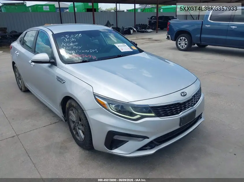 2019 Kia Optima Lx VIN: 5XXGT4L38KG357933 Lot: 45315690