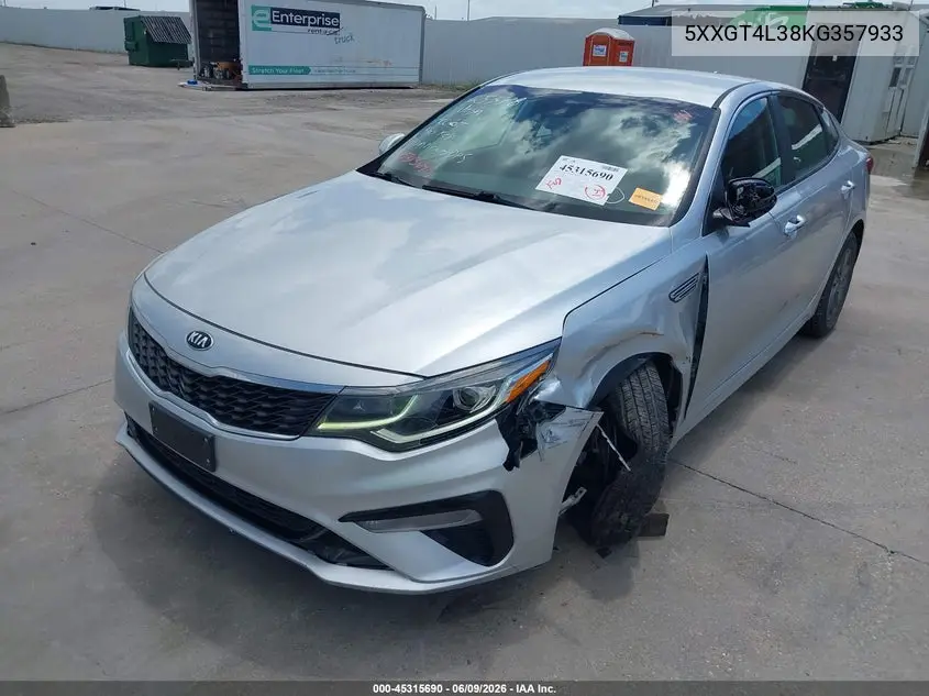 2019 Kia Optima Lx VIN: 5XXGT4L38KG357933 Lot: 45315690