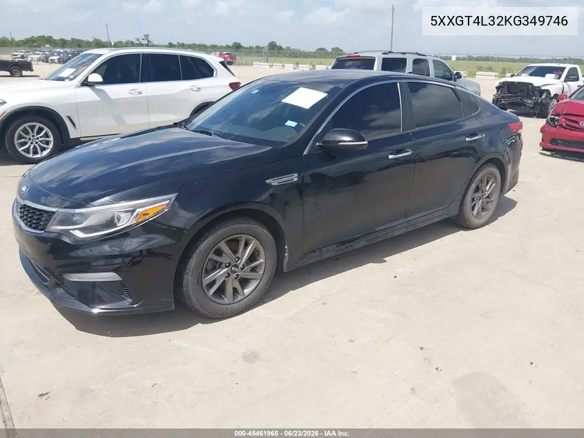 2019 Kia Optima Lx VIN: 5XXGT4L32KG349746 Lot: 45461965