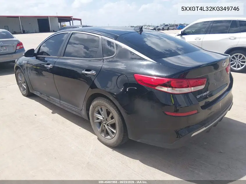 2019 Kia Optima Lx VIN: 5XXGT4L32KG349746 Lot: 45461965