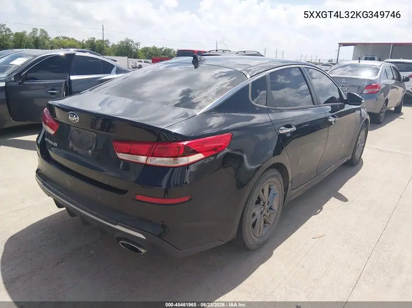 2019 Kia Optima Lx VIN: 5XXGT4L32KG349746 Lot: 45461965