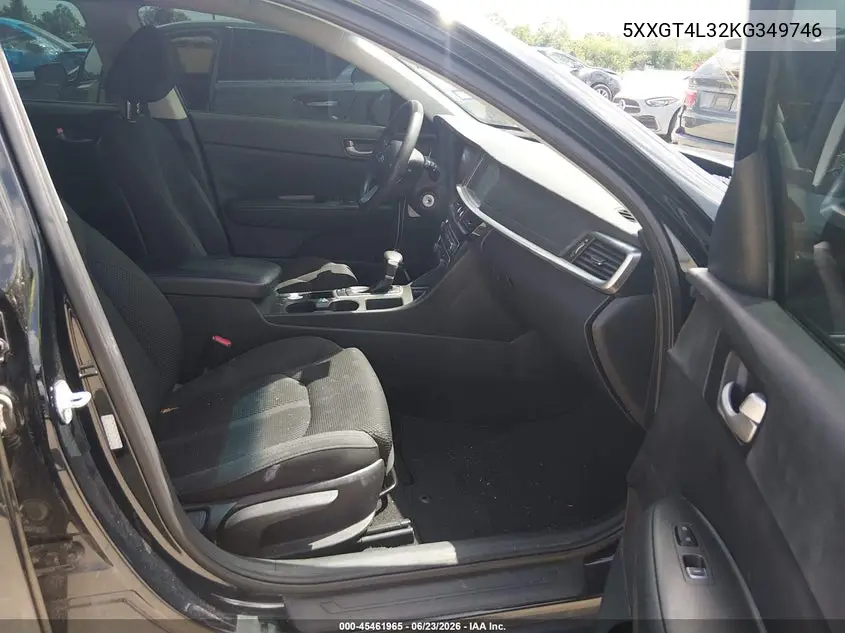 2019 Kia Optima Lx VIN: 5XXGT4L32KG349746 Lot: 45461965