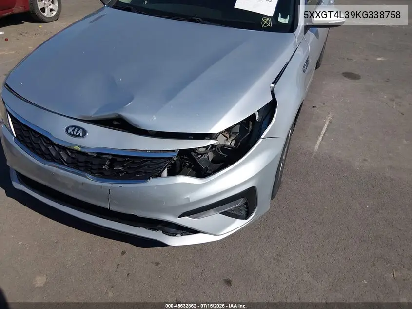 2019 Kia Optima Lx VIN: 5XXGT4L39KG338758 Lot: 45632862