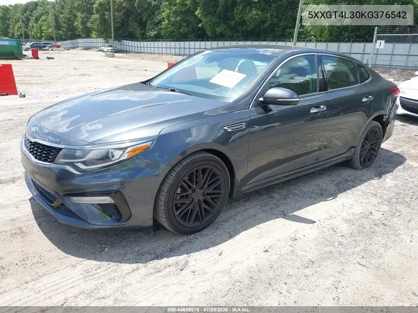 2019 Kia Optima S VIN: 5XXGT4L30KG376542 Lot: 45659576