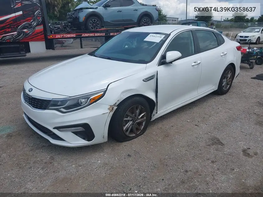 2019 Kia Optima Lx VIN: 5XXGT4L39KG358637 Lot: 45662218