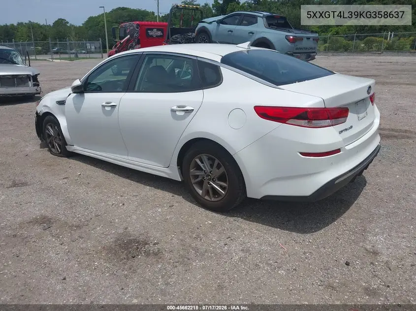 2019 Kia Optima Lx VIN: 5XXGT4L39KG358637 Lot: 45662218