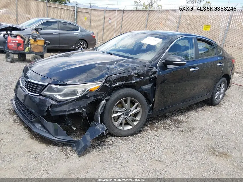 2019 Kia Optima Lx VIN: 5XXGT4L35KG358246 Lot: 45689169