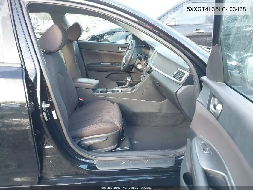 5XXGT4L35LG403428 2020 Kia Optima Lx