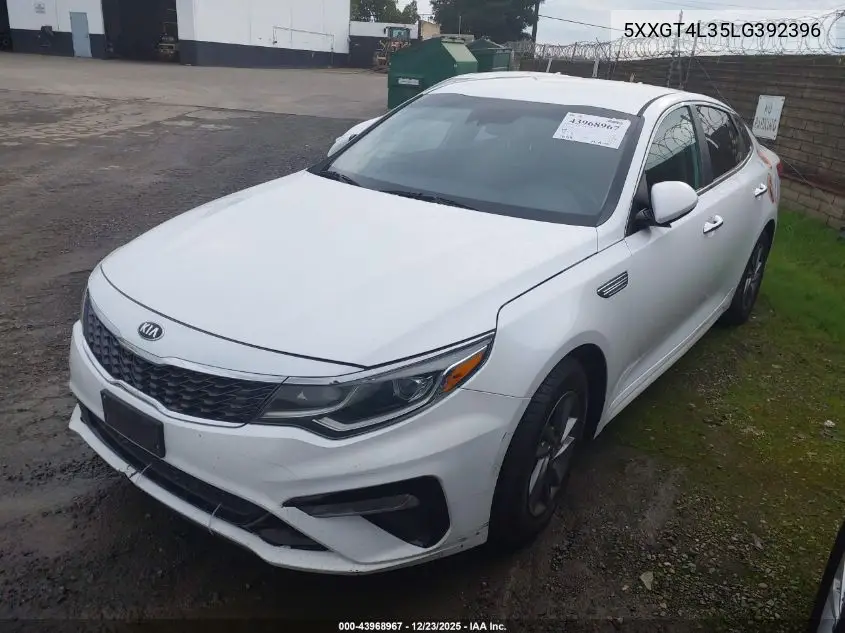 5XXGT4L35LG392396 2020 Kia Optima Lx