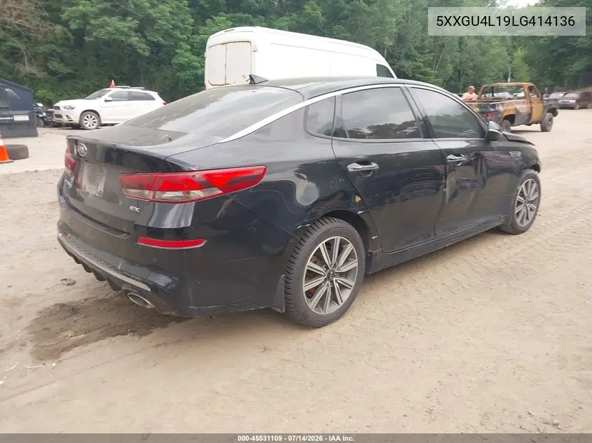 2020 Kia Optima Ex Premium VIN: 5XXGU4L19LG414136 Lot: 45531109