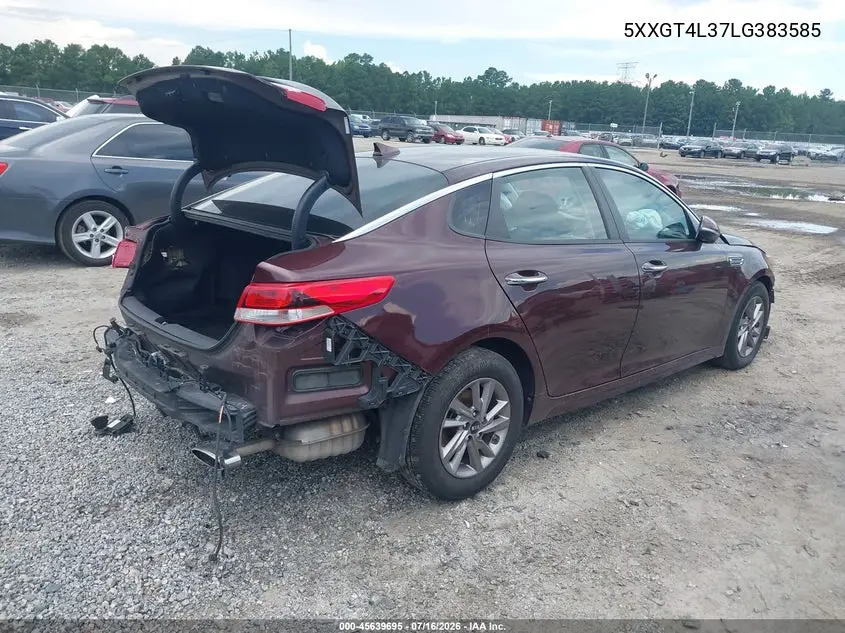 2020 Kia Optima Lx VIN: 5XXGT4L37LG383585 Lot: 45639695
