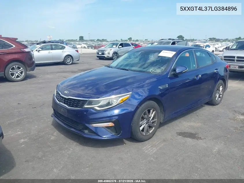 2020 Kia Optima Lx VIN: 5XXGT4L37LG384896 Lot: 45662376