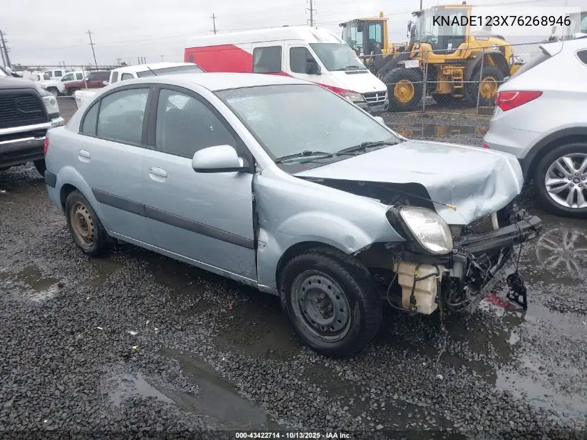 KNADE123X76268946 2007 Kia Rio Lx