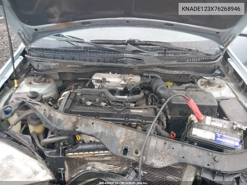 KNADE123X76268946 2007 Kia Rio Lx