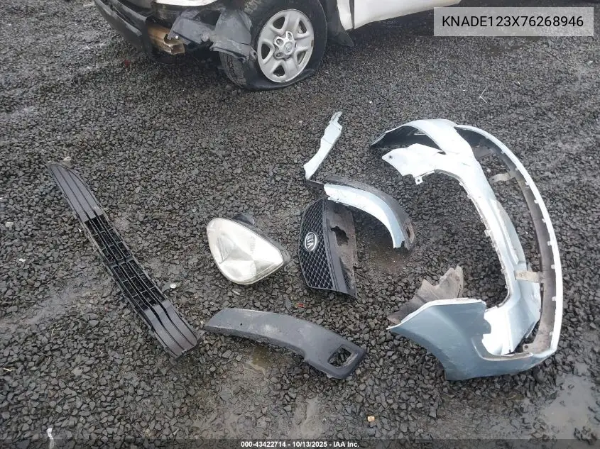 KNADE123X76268946 2007 Kia Rio Lx