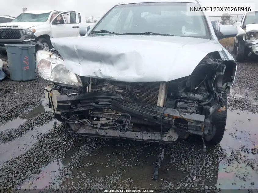 KNADE123X76268946 2007 Kia Rio Lx