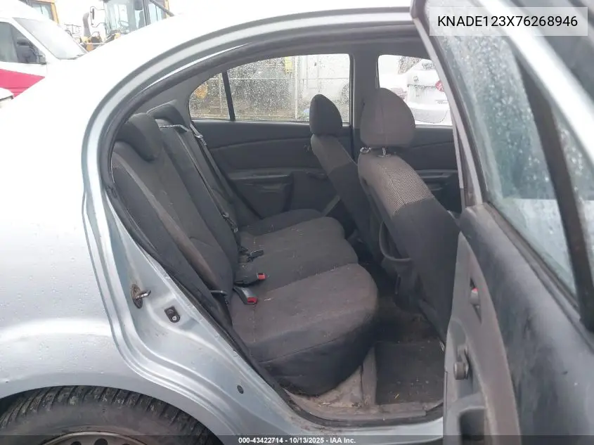 KNADE123X76268946 2007 Kia Rio Lx