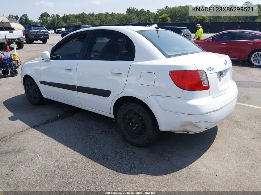 KNADE123X86299521 2008 Kia Rio Lx