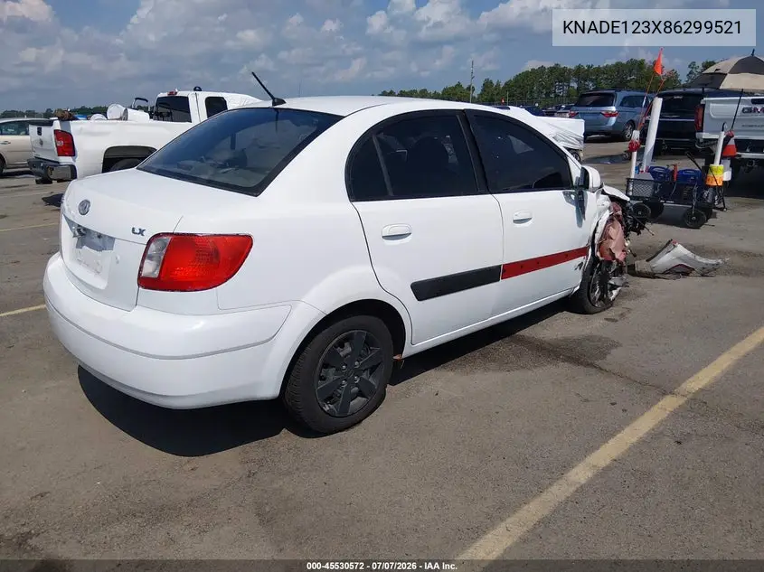 KNADE123X86299521 2008 Kia Rio Lx