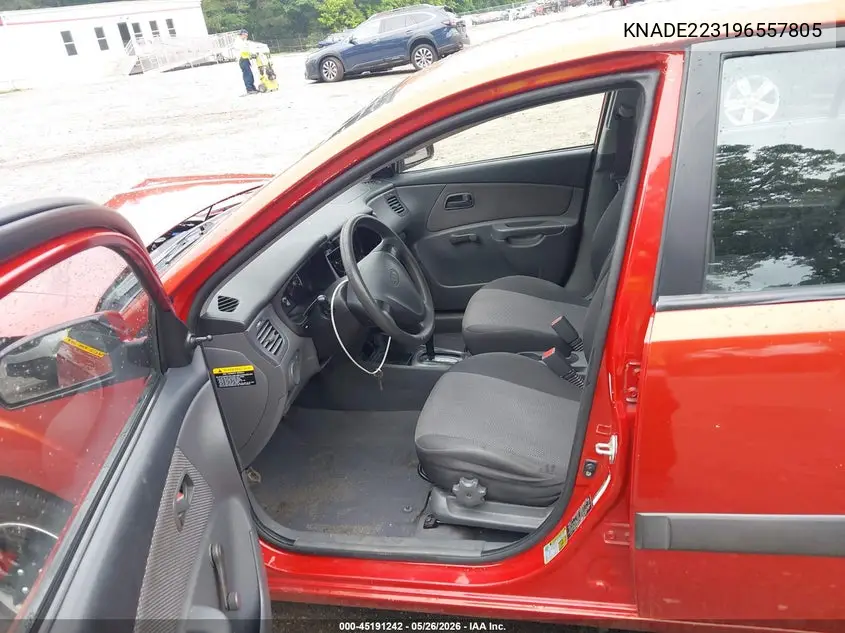 2009 Kia Rio Lx VIN: KNADE223196557805 Lot: 45191242
