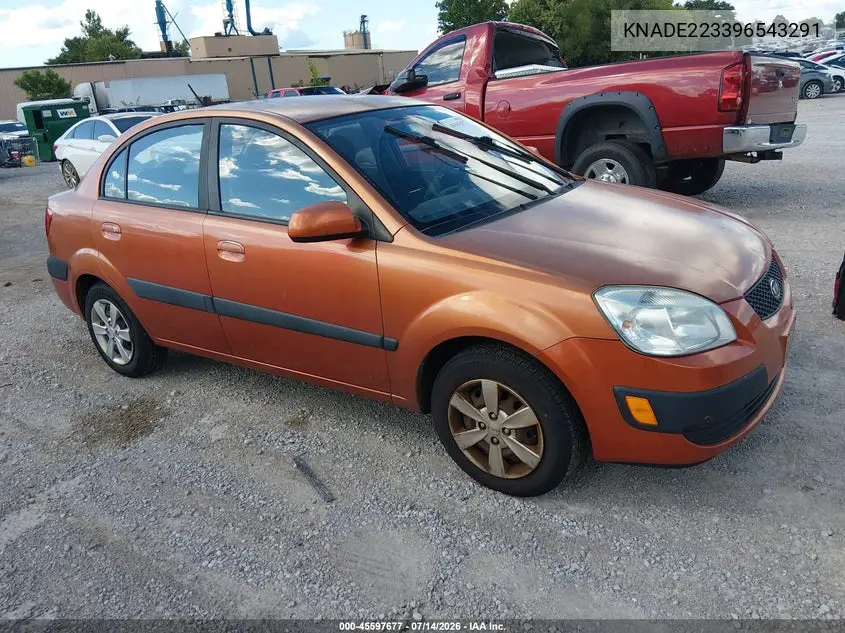 2009 Kia Rio Lx VIN: KNADE223396543291 Lot: 45597677