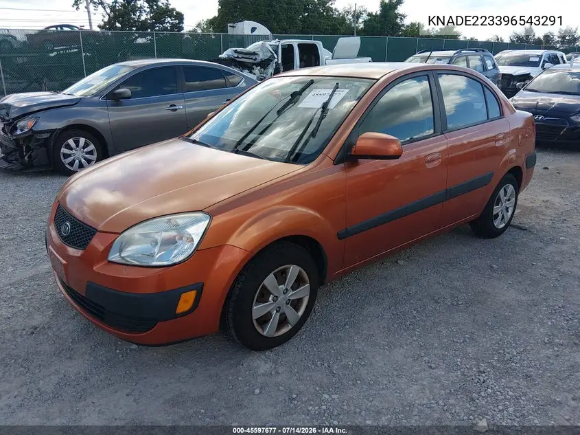 2009 Kia Rio Lx VIN: KNADE223396543291 Lot: 45597677