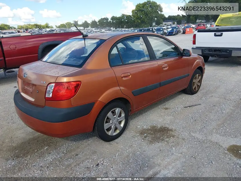2009 Kia Rio Lx VIN: KNADE223396543291 Lot: 45597677