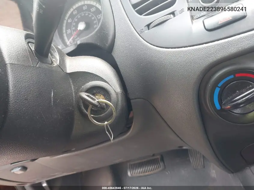 2009 Kia Rio Lx VIN: KNADE223896580241 Lot: 45642846