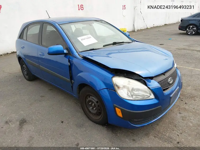 2009 Kia Rio5 Lx VIN: KNADE243196493231 Lot: 45671661