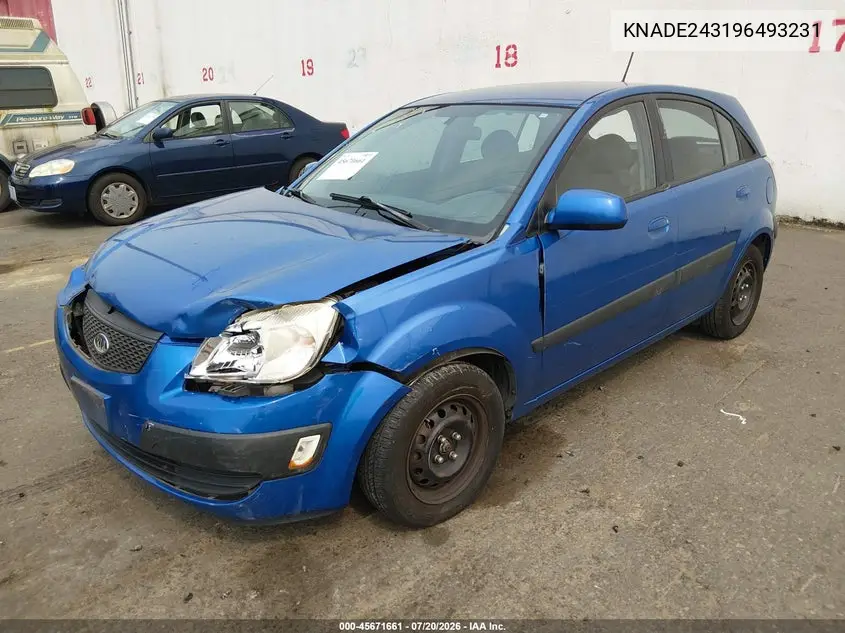 2009 Kia Rio5 Lx VIN: KNADE243196493231 Lot: 45671661