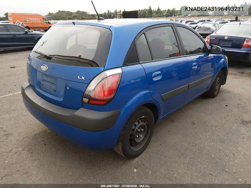 2009 Kia Rio5 Lx VIN: KNADE243196493231 Lot: 45671661