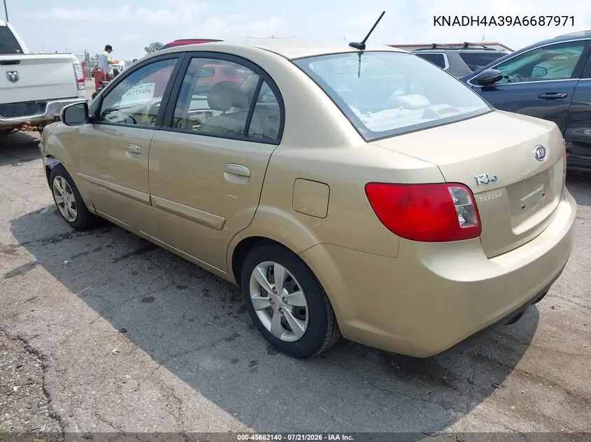 2010 Kia Rio Lx VIN: KNADH4A39A6687971 Lot: 45682140