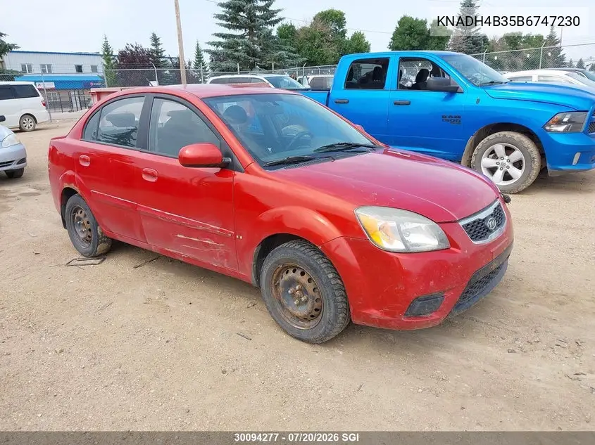 2011 Kia Rio Lx/Sx VIN: KNADH4B35B6747230 Lot: 30094277